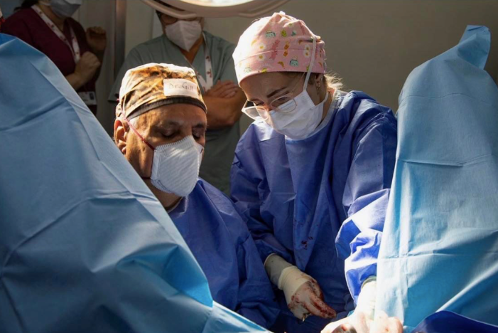 Photo of doctors operating